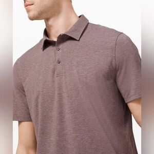 Lululemon Men's Evolution Brown Polo Shirt XL
